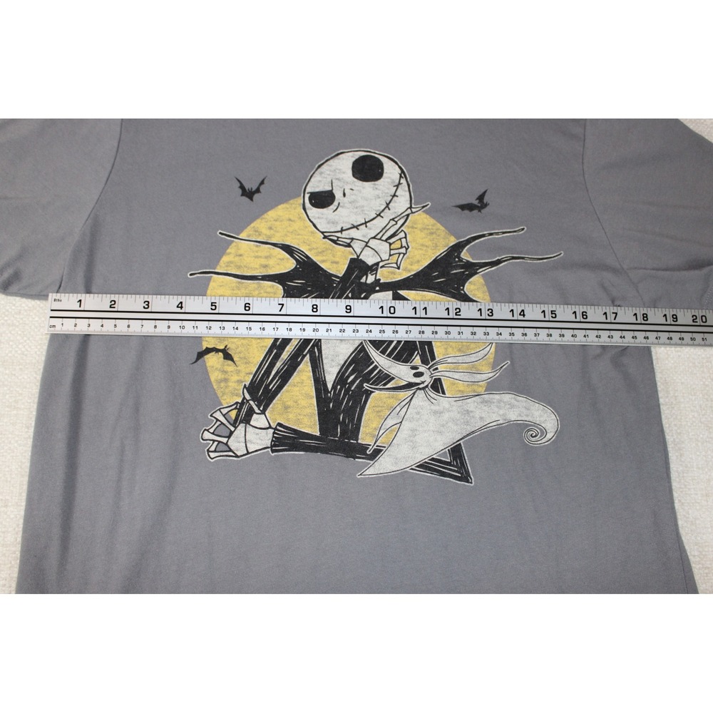 Old Navy Nightmare Before Christmas Jack Skellington Zero Graphic Tee Gray M